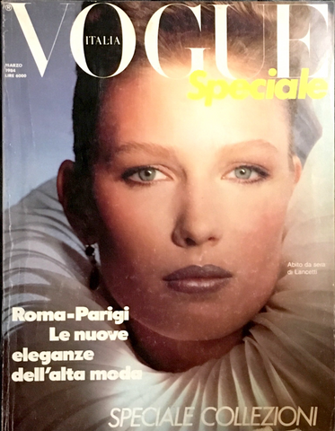 VOGUE Magazine Italia March 1984 Renata Vackova RENEE SIMONSEN Joan Severance GAIL ELLIOTT Bert Stern