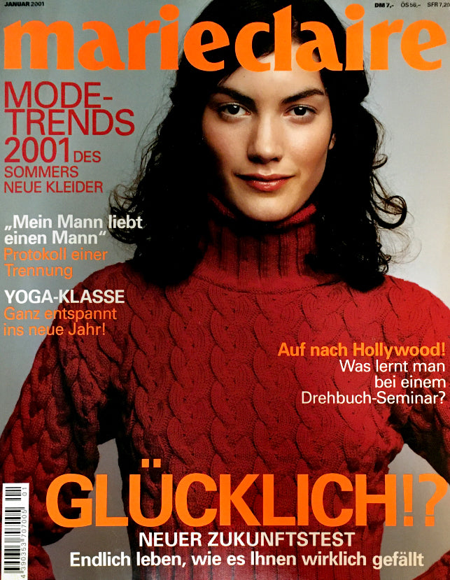 Marie Claire Magazine Germany January 2001 ANNA DAVOLIO Georgina Cooper VICKY ANDREN
