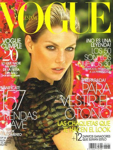 VOGUE Magazine Spain August 2008 ANGELA LINDVALL Valentina Zelyaeva WERBOWY