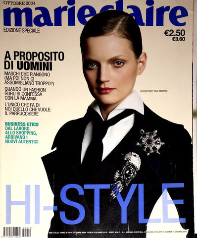 Marie Claire Italy Magazine October 2004 GUINEVERE VAN SEENUS Tasha Tilberg KNIGHTLEY