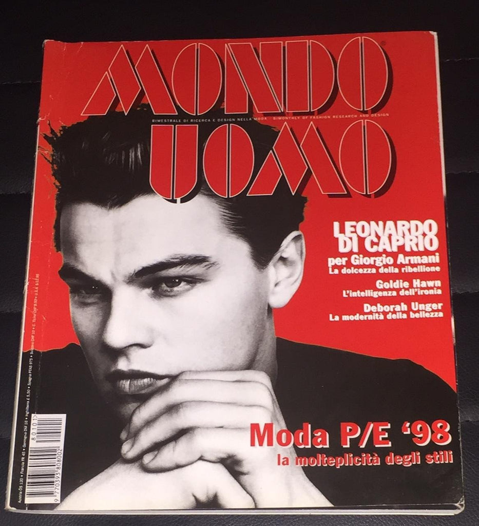 MONDO UOMO Magazine 1998 LEONARDO DI CAPRIO Gabriel Aubry GABRIEL ZAPATA