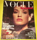 VOGUE Italia Magazine March 1984 JANICE DICKINSON Carole Bouquet JOAN SEVERANCE