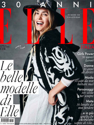 ELLE Italia Magazine December 2017 YASMIN LE BON 30th Anniversary Issue SEALED