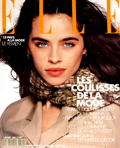 ELLE France Magazine N°2300 February 1990 PATTY SYLVIA Jean Francois Jonvelle