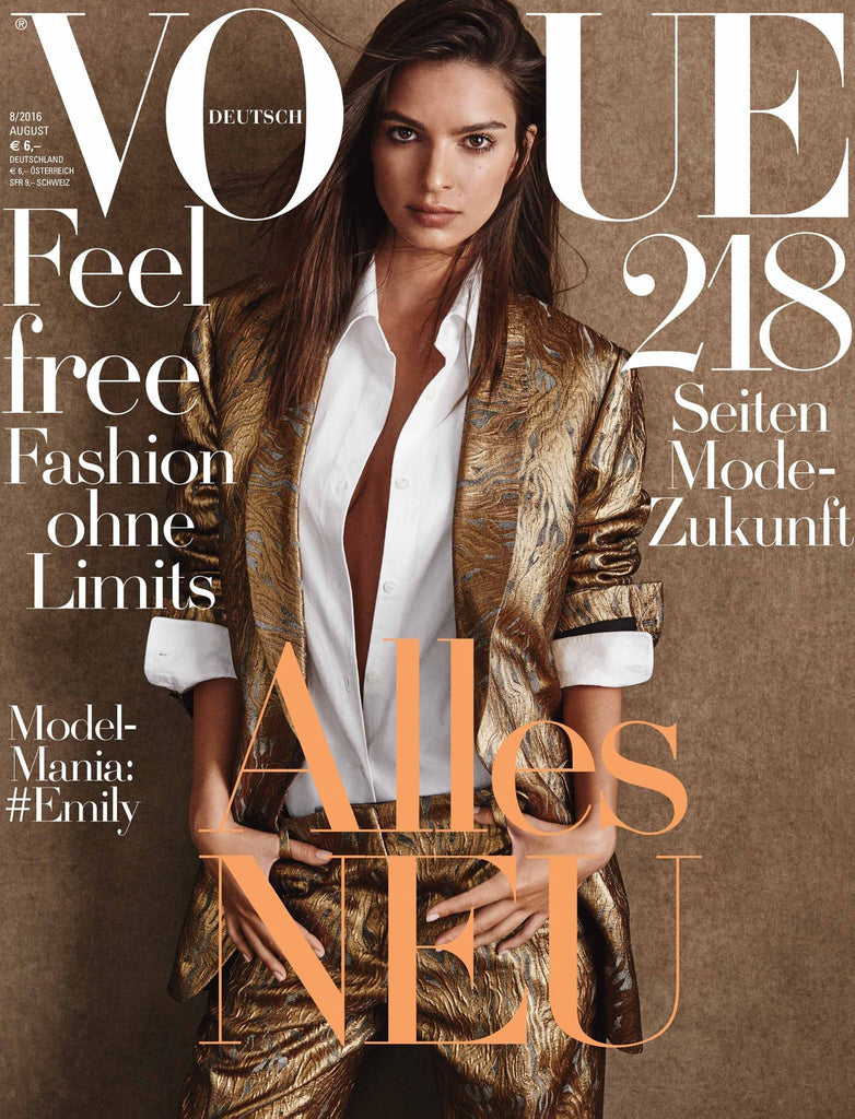 VOGUE Germany Magazine August 2016 EMILY RATAJKOWSKI Stella Maxwell LILY ALDRIDGE