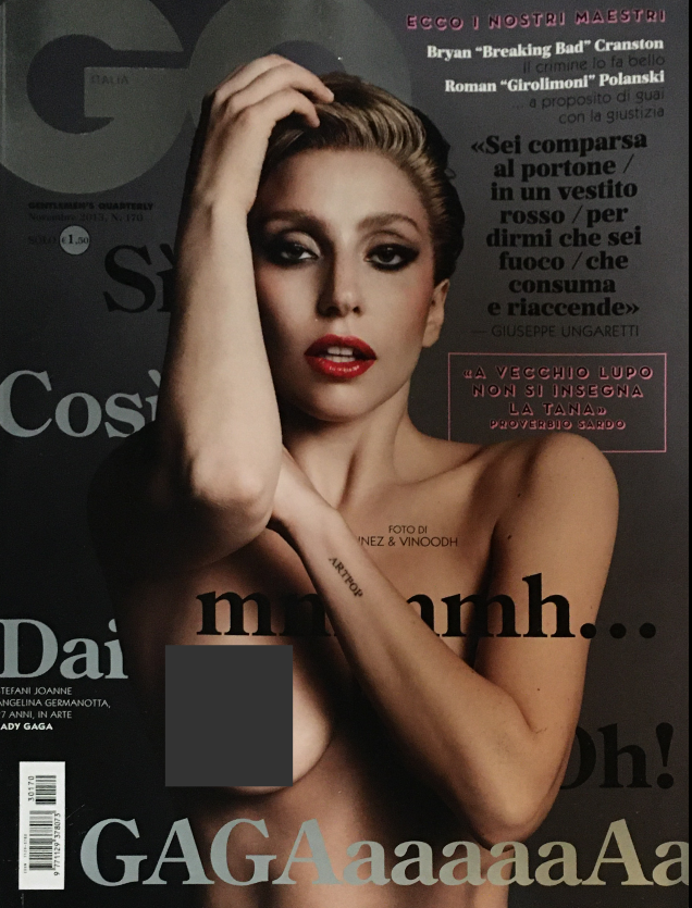 GQ Italia Magazine November 2013 LADY GAGA Justin Timberlake KLOE KANE Bryan Cranston