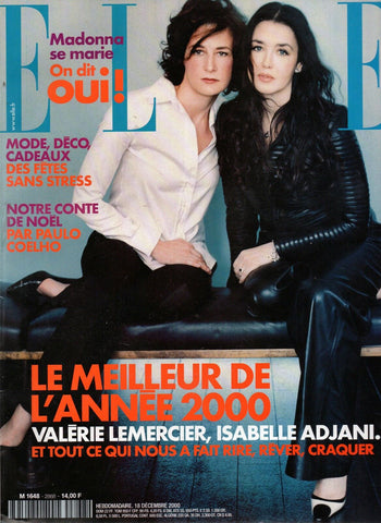 ELLE Magazine France N°2868 December 2000 ISABELLE ADJANI Malgosia Bela KIRSTEN OWEN