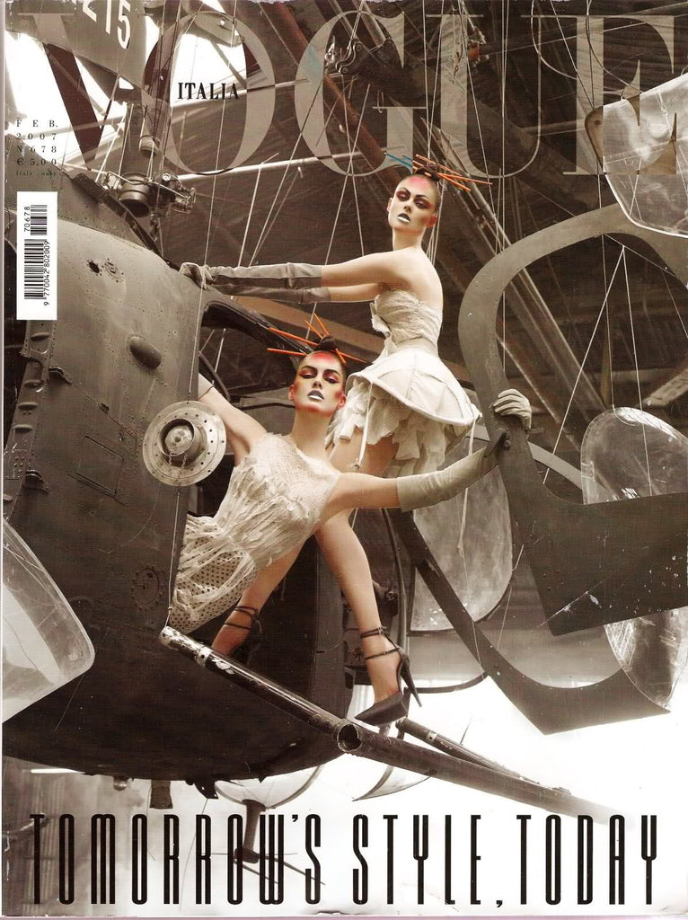 VOGUE Italia Magazine February 2007 Coco Rocha HILARY RHODA Jack Huston DAISY LOWE