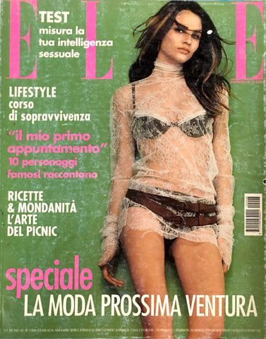 ELLE Magazine Italia August 2001 FERNANDA TAVARES Zsa Zsa EVA GABOR Eleonora Bosè