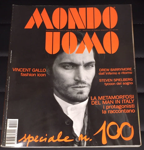 MONDO UOMO Magazine 1997 VINCENT GALLO Drew Barrimore AURELIE CLAUDEL - magazinecult