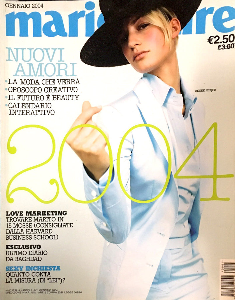 MARIE Claire Italia Magazine January 2004 RENEE MEIJER Kim Noorda CINTIA DICKER