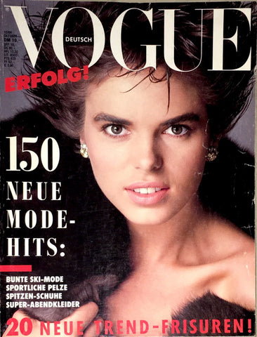 VOGUE Magazine Germany October 1984 MARISA JOHNSON Iman SANTE D'ORAZIO