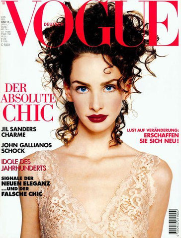 VOGUE Magazine Germany February 1995 DEBBIE DEITERING Isabella Rossellini LIZ HURLEY Michelle Hicks