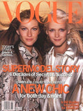 VOGUE US Magazine January 2000 GISELE BUNDCHEN Carmen Kass KATE MOSS Angela Lindvall