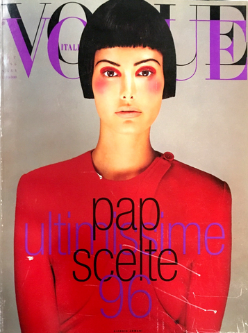 VOGUE Magazine Italia September 1996 ELSA BENITEZ Helmut Newton KYLIE BAX Cindy Crawford
