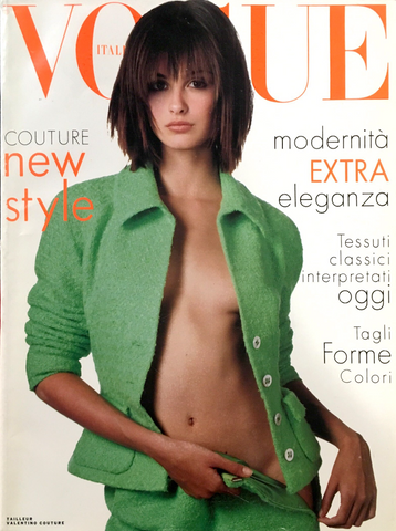 VOGUE Magazine Italia March 1995 TRISH GOFF Claudia Schiffer BRIDGET HALL Nina Brosh