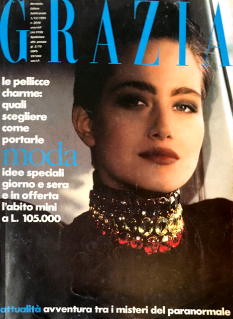 GRAZIA Italia Magazine December 1991 #2648 Vintage Fur Editorial