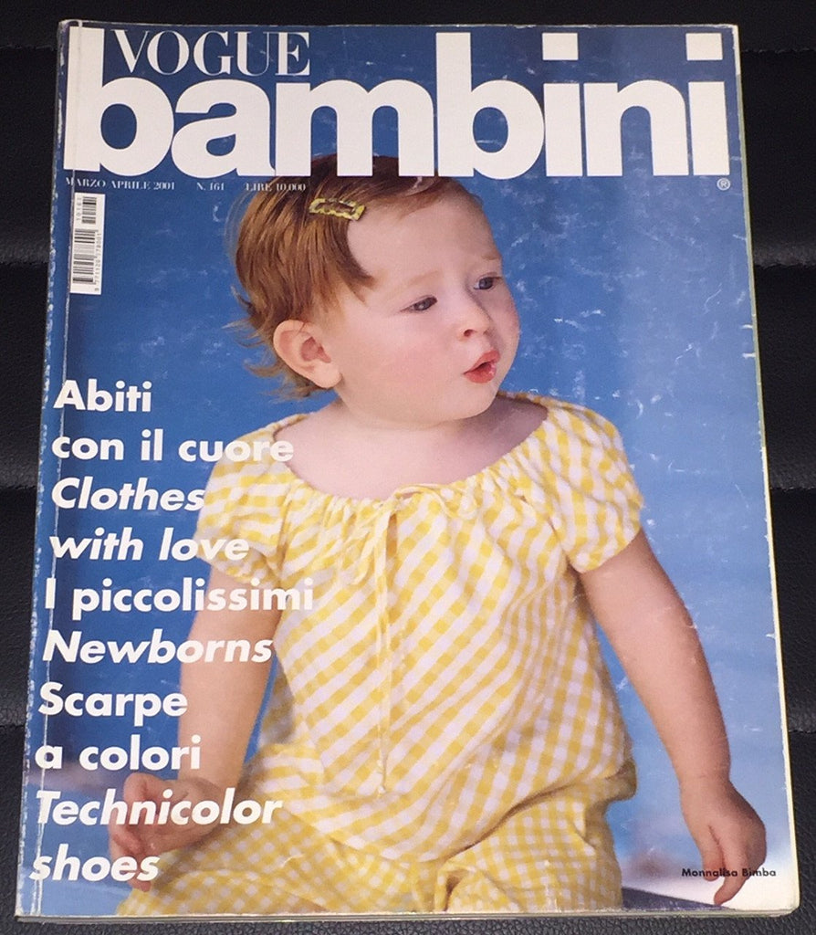VOGUE BAMBINI Kids Children Enfant Fashion ITALIA Magazine March 2001