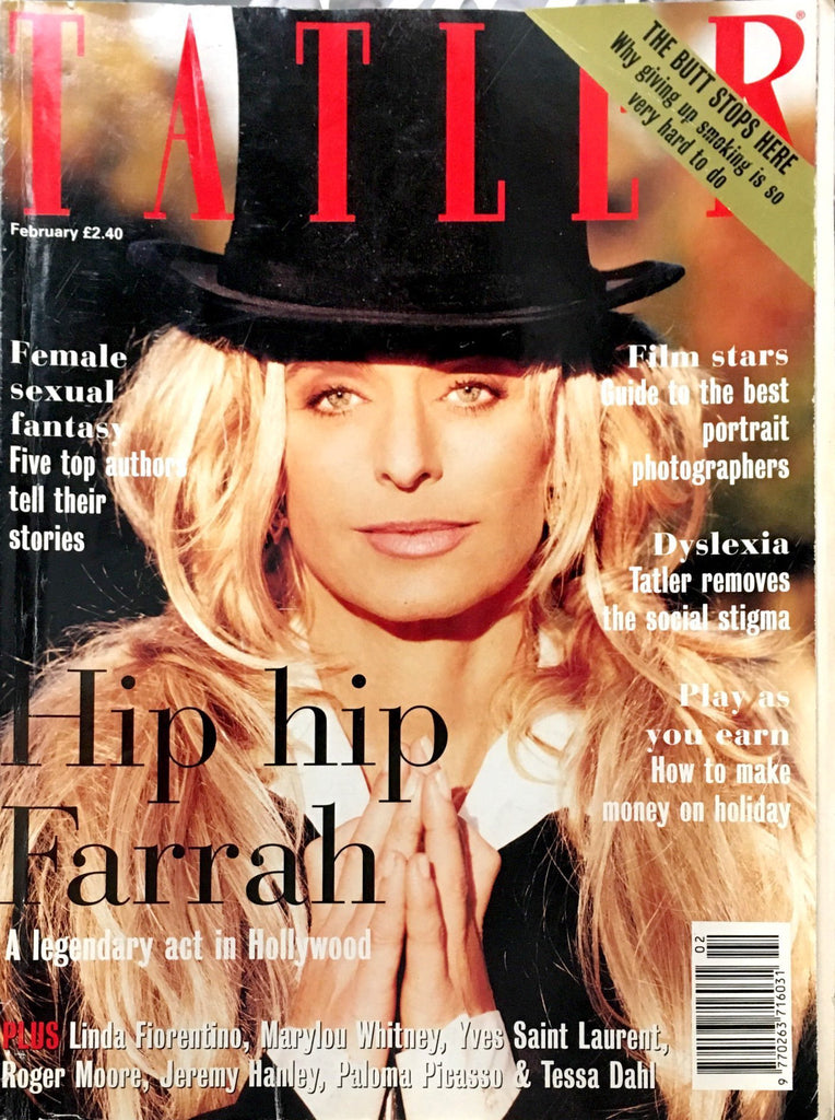 TATLER Magazine February 1995 FARRAH FAWCETT Sasha Alexander LINDA FIORENTINO