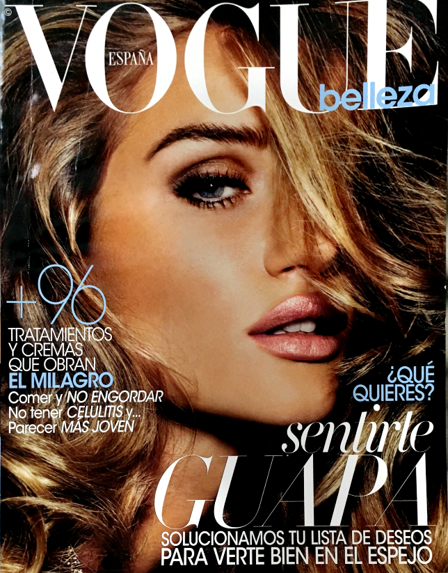VOGUE Spain Magazine Belleza #48 2012 ROSIE HUNTINGTON WHITELEY Heidi Klum