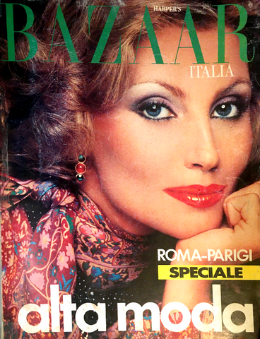 HARPER'S BAZAAR Magazine Italia September 1976 EVELYN KUHN Sidne Rome STEVE HIETT
