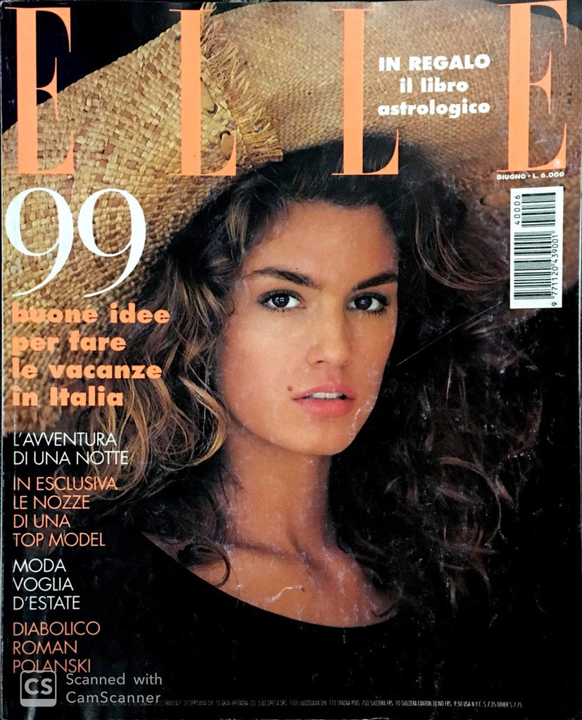 ELLE Italia Magazine June 1994 CINDY CRAWFORD Emma Sjoberg MAGALI AMADEI Amber Valletta