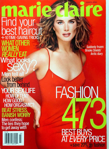 MARIE CLAIRE Magazine US March 2000 BROOKE SHIELDS Melanie McJannet ELSA BENITEZ