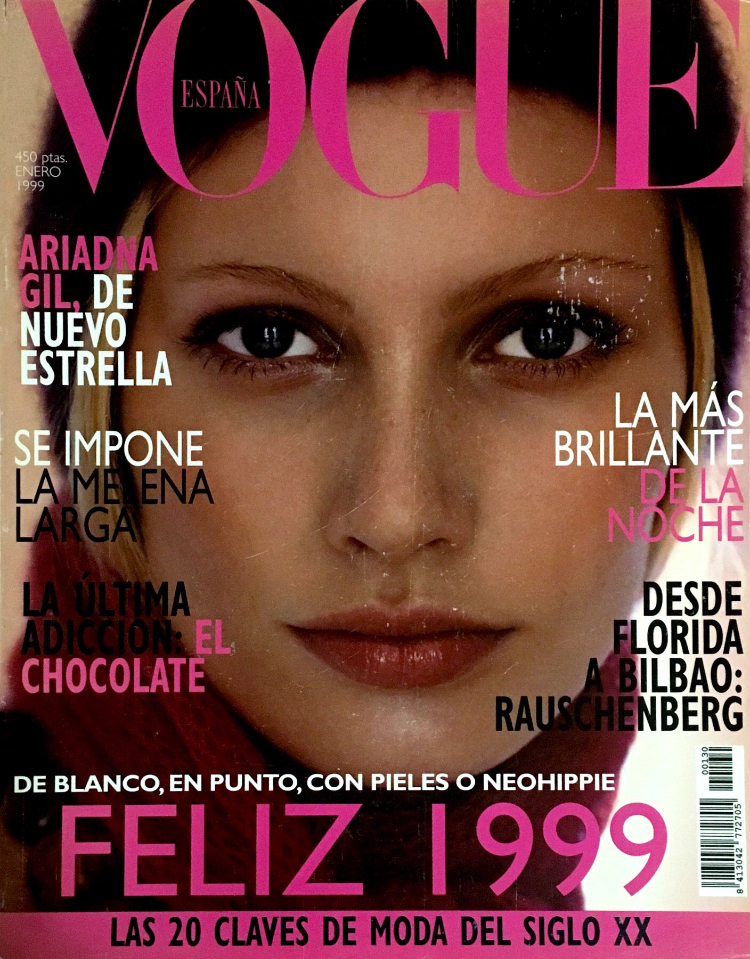VOGUE Magazine Spain January 1999 KIRSTY HUME Michele Hicks NATALIA SEMANOVA