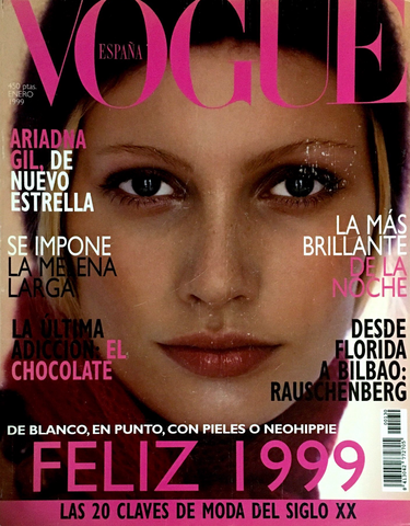 VOGUE Magazine Spain January 1999 KIRSTY HUME Michele Hicks NATALIA SEMANOVA