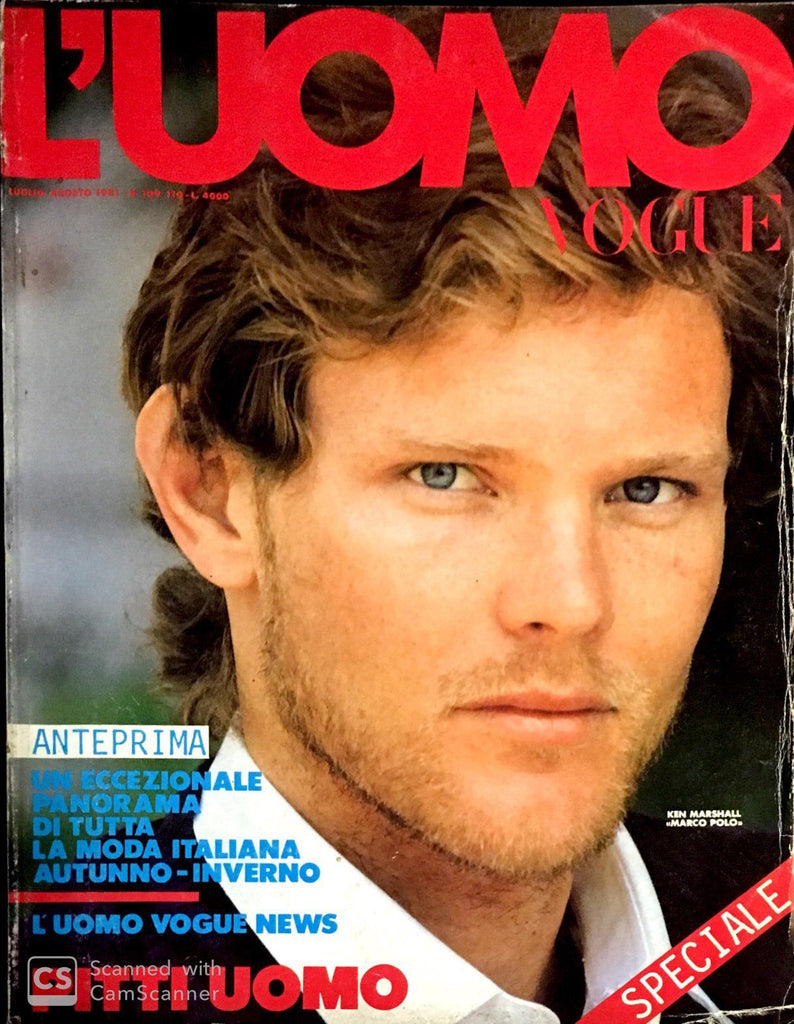 L'UOMO VOGUE Magazine July 1981 KEN MARSHALL Tom Cashin ALDO FALLAI Richar Avedon