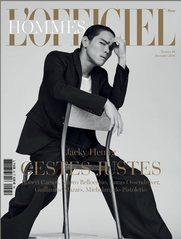 L'OFFICIEL HOMMES Paris Magazine December 2016 JACKY HEUNG