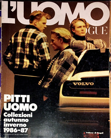 L'UOMO VOGUE Magazine Supplement 1986 PITTI UOMO Claus Wickrath