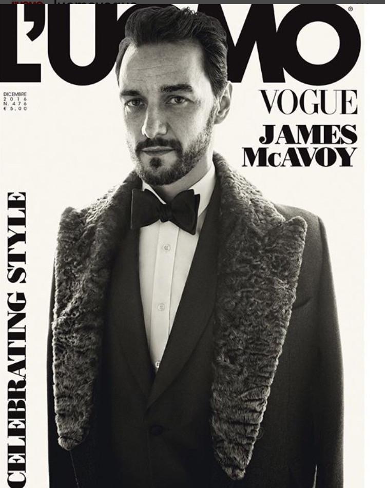 L'UOMO VOGUE Magazine December 2016 JAMES MCAVOY Saul Nanni MISHA LINDES - magazinecult