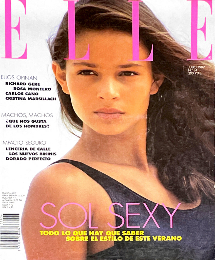 ELLE Spain Magazine July 1989 MARIA LUISA