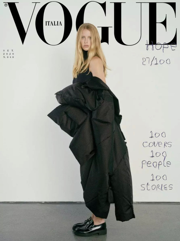 Vogue Magazine Italia September 2020 ABBY CHAMPION Cover 27 of 100 NEW