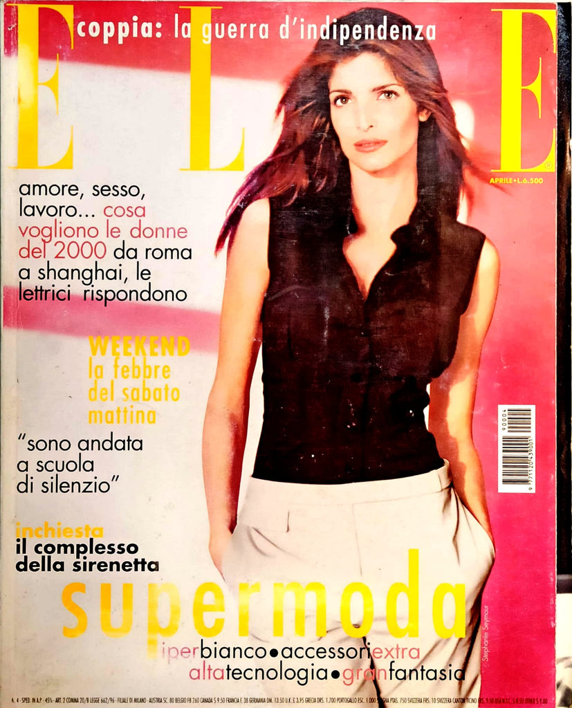 ELLE Italia Magazine April 1999 STEPHANIE SEYMOUR