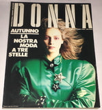 DONNA Magazine Italy 1985 LINDA EVANGELISTA Christine Bolster OLIVIERO TOSCANI