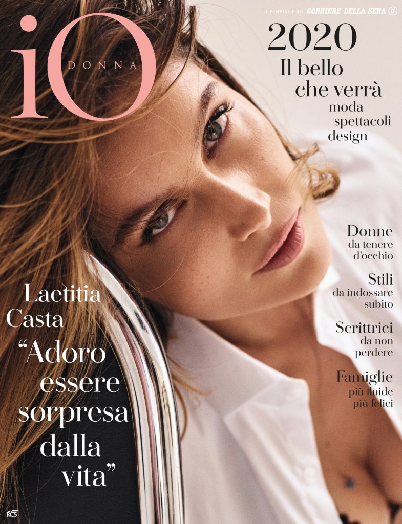 IO DONNA Italian one day Magazine January 2020 LAETITIA CASTA Jude Law