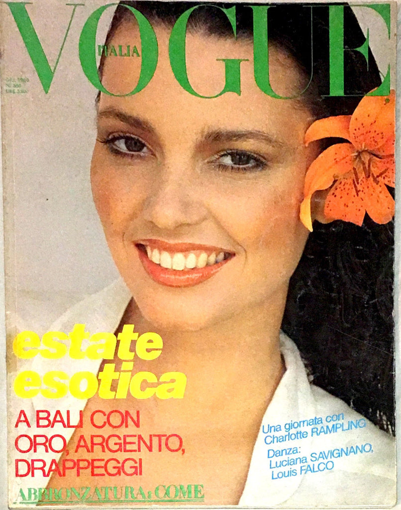 VOGUE Italia Magazine June 1980 DALMA CALLADO Kelly Lebrock CHARLOTTE RUMPLING