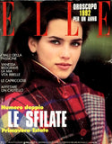 ELLE Italia Magazine January 1992 LAUREN LINDBERG Judit Masco VANESSA REDGRAVE Tasha De Vasconcelos - magazinecult