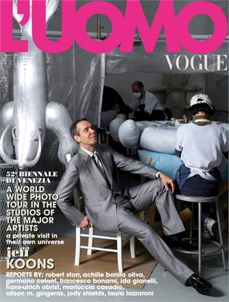 L'UOMO VOGUE Magazine May 2007 JEFF KOONS Matthew Barney FRANCESCO VEZZOLI Damien Hirst