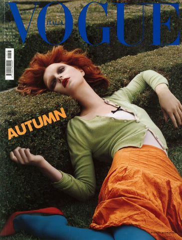 VOGUE Magazine Italia August 2004 JESSICA STAM Karen Elson RIE RASMUSSEN Corinne Day