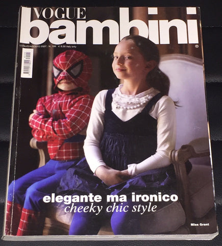 VOGUE BAMBINI Kids Children Enfant Fashion ITALIA Magazine July 2007
