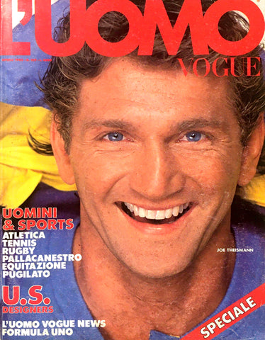 L'UOMO VOGUE Magazine April 1983 JOE THEISMANN