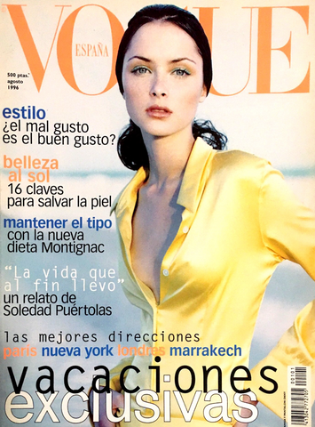 KATE MOSS Meghan Douglas TASHA TILBERG Bruce Weber VOGUE Spain Magazine 1996
