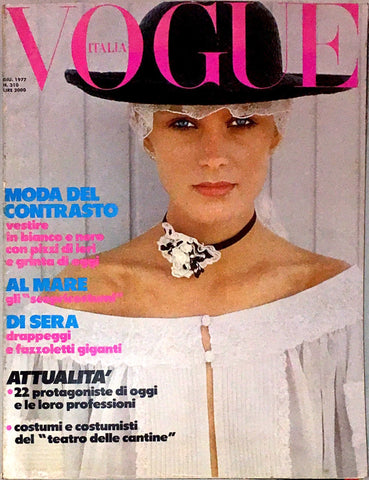 VOGUE Italia Magazine June 1977 Norman Parkinson BOB KRIEGER Marcie Hunt