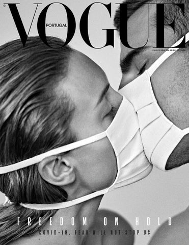 VOGUE Portugal Magazine April 2020 Kiss with Mask cover #1 REVISITED EDITION