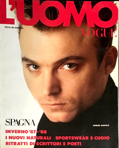L'UOMO VOGUE Magazine Supplement 1987 MIQUEL BARCELO