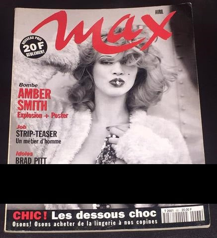 MAX France Magazine 1995 AMBER SMITH Brad Pitt TLC Kader Belardi NADIA FARIS - magazinecult