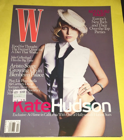 W Magazine October 2005 KATE HUDSON Karen Elson GEMMA WARD Jake Gyllenhaal